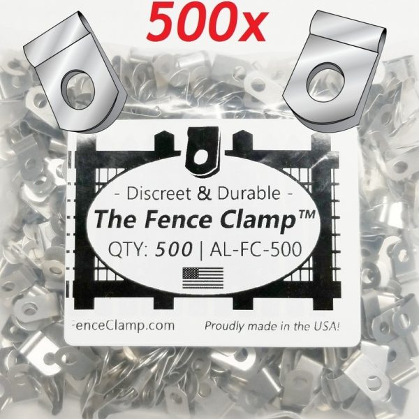 500 pack - Buy The Fence Clamps - tight fitting wire fence clips
